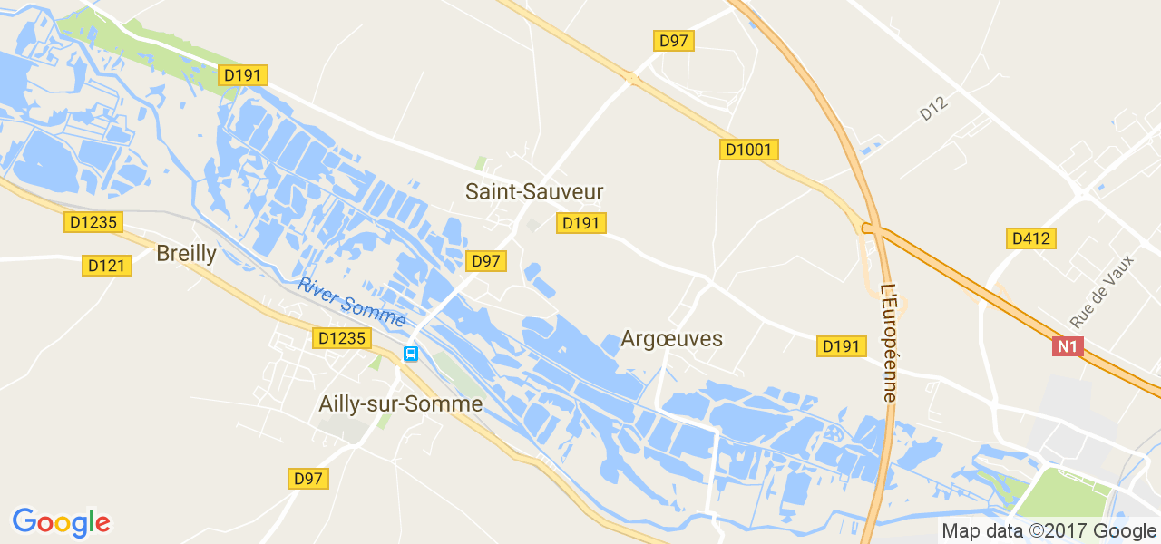 map de la ville de Saint-Sauveur