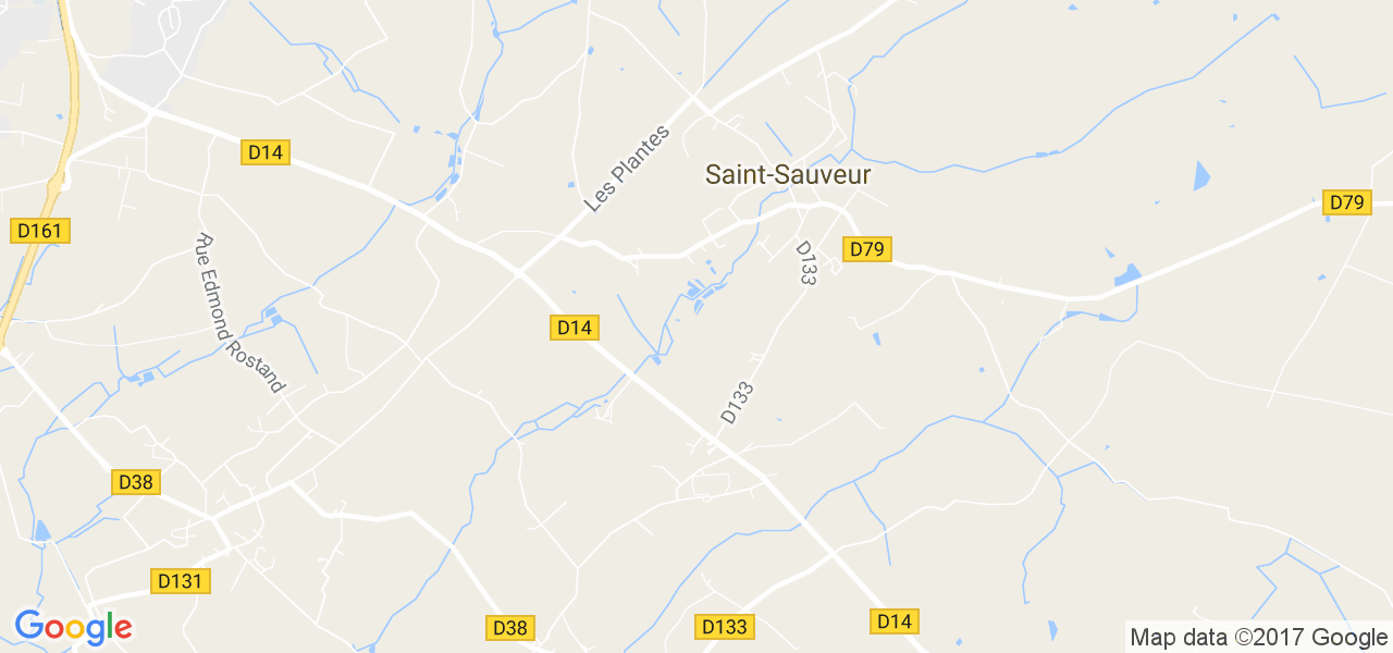 map de la ville de Saint-Sauveur