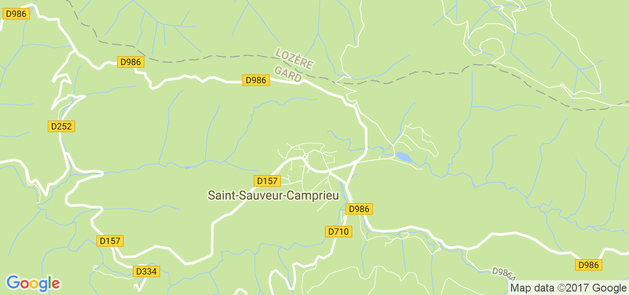 map de la ville de Saint-Sauveur-Camprieu