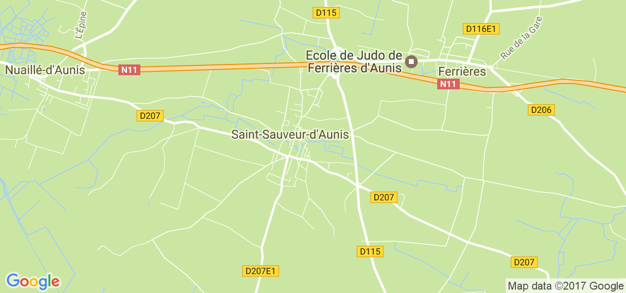 map de la ville de Saint-Sauveur-d'Aunis