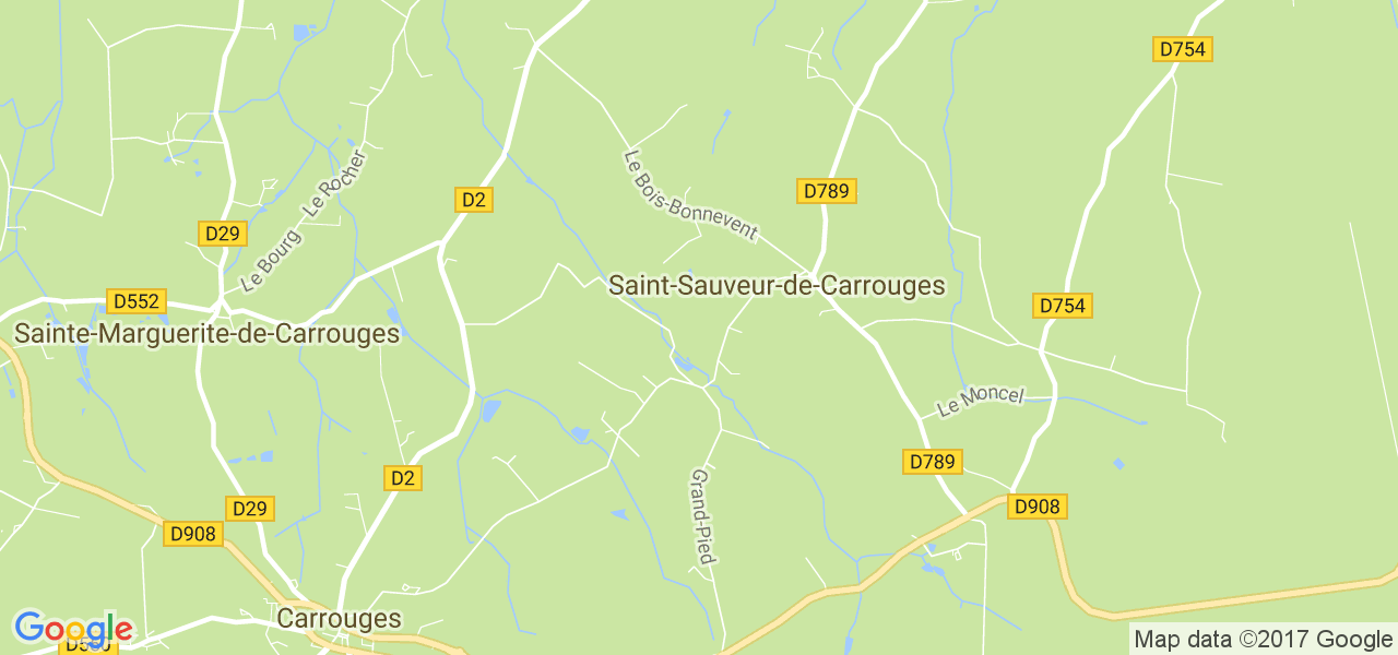 map de la ville de Saint-Sauveur-de-Carrouges