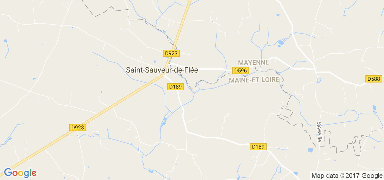 map de la ville de Saint-Sauveur-de-Flée