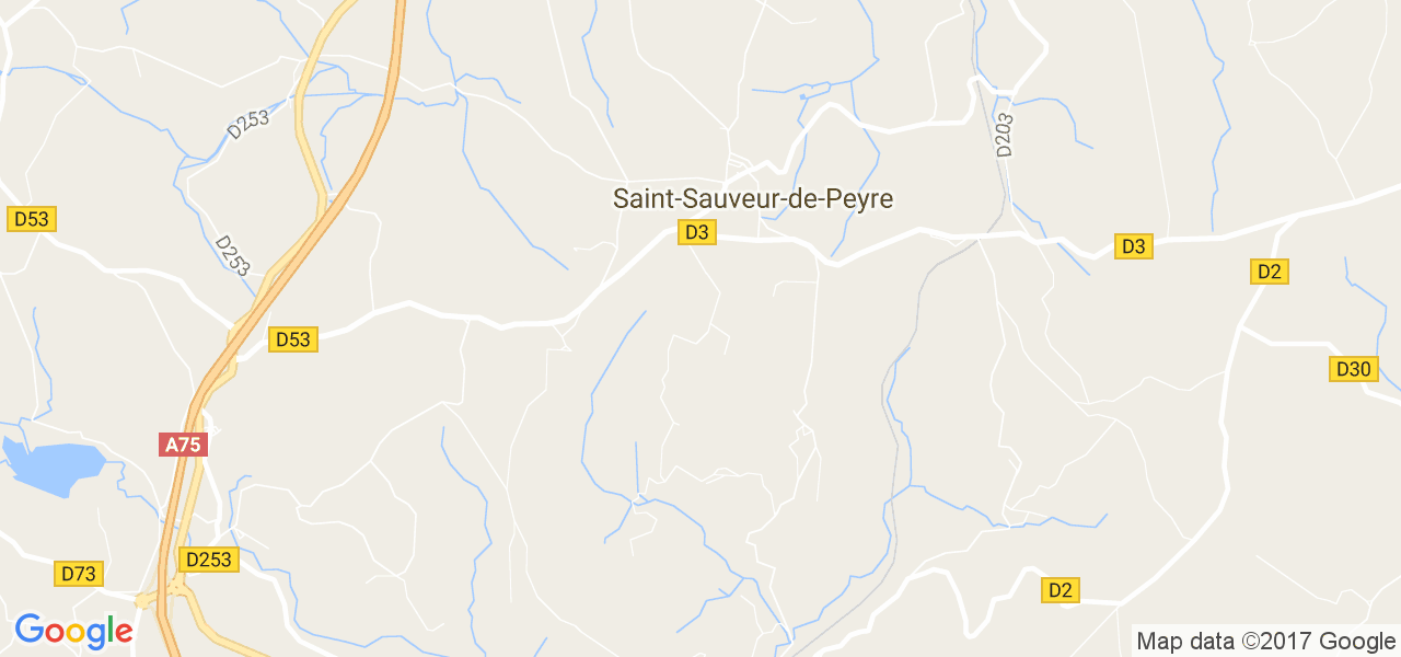 map de la ville de Saint-Sauveur-de-Peyre