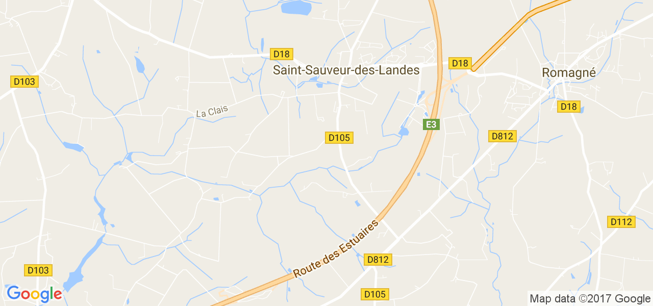 map de la ville de Saint-Sauveur-des-Landes