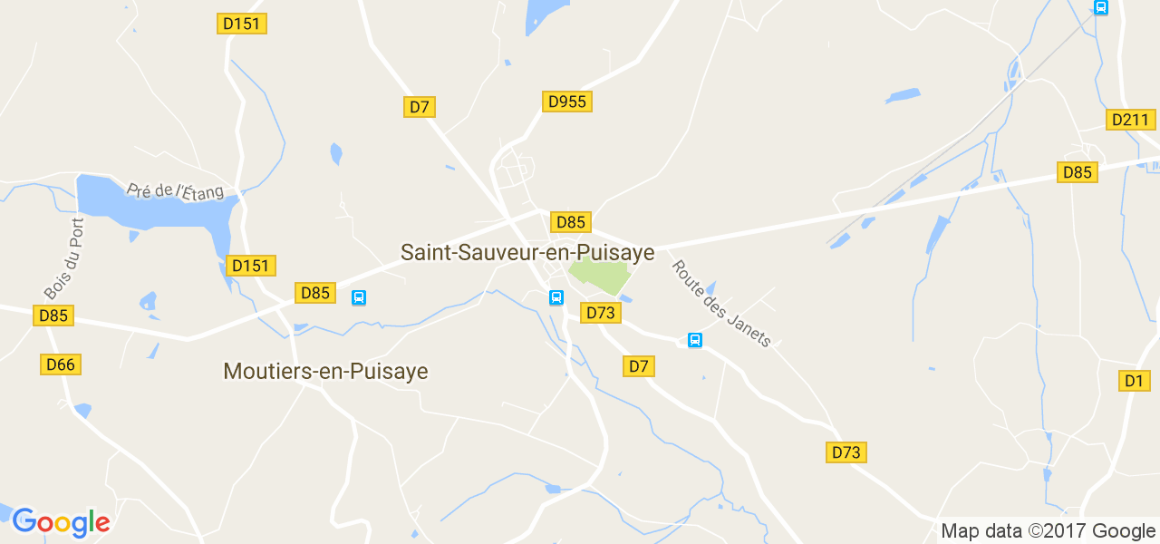 map de la ville de Saint-Sauveur-en-Puisaye