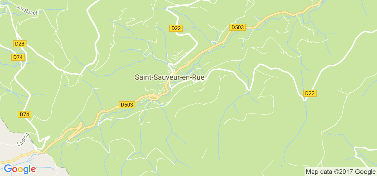 map de la ville de Saint-Sauveur-en-Rue