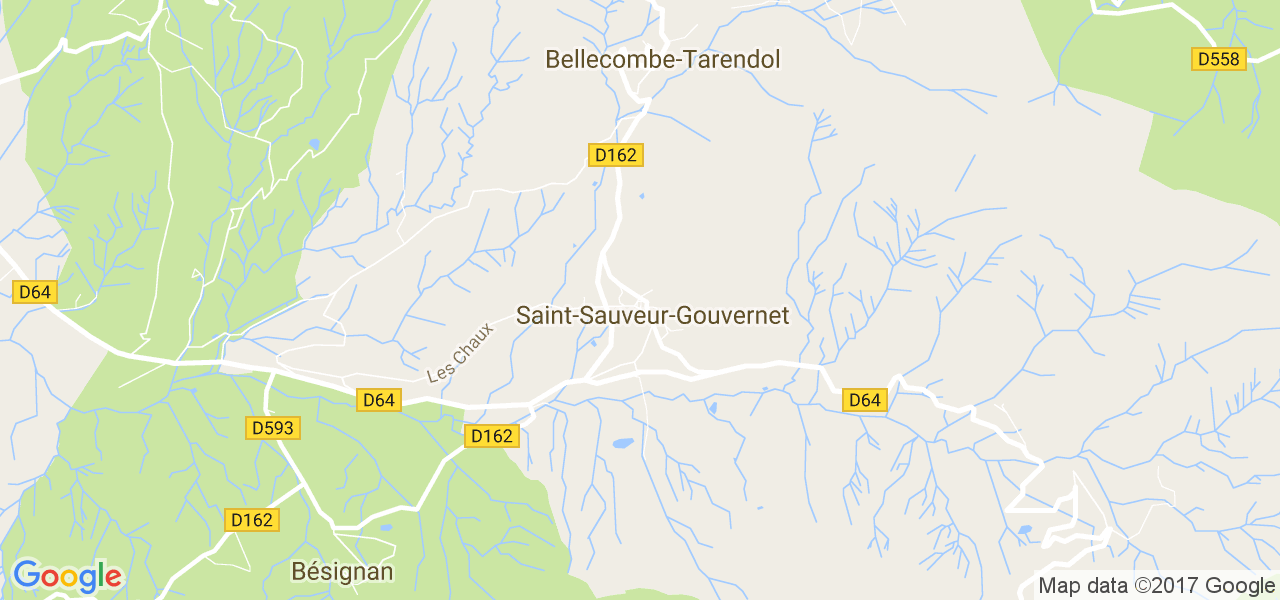 map de la ville de Saint-Sauveur-Gouvernet