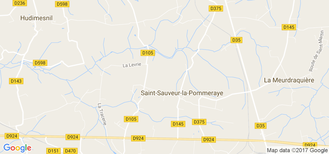 map de la ville de Saint-Sauveur-la-Pommeraye