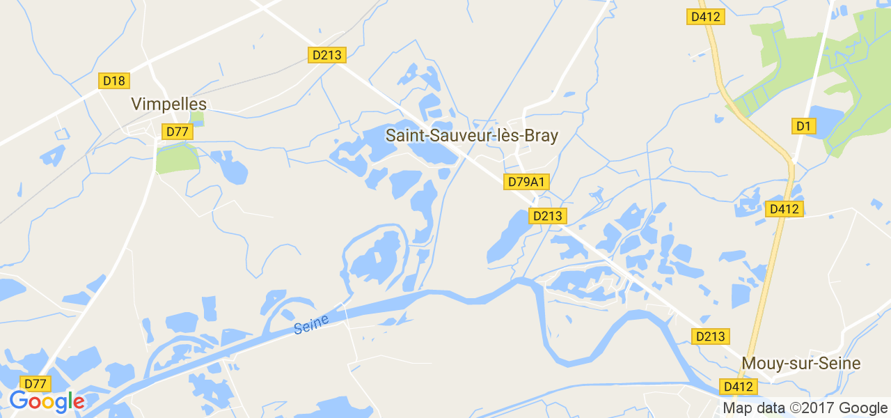 map de la ville de Saint-Sauveur-lès-Bray