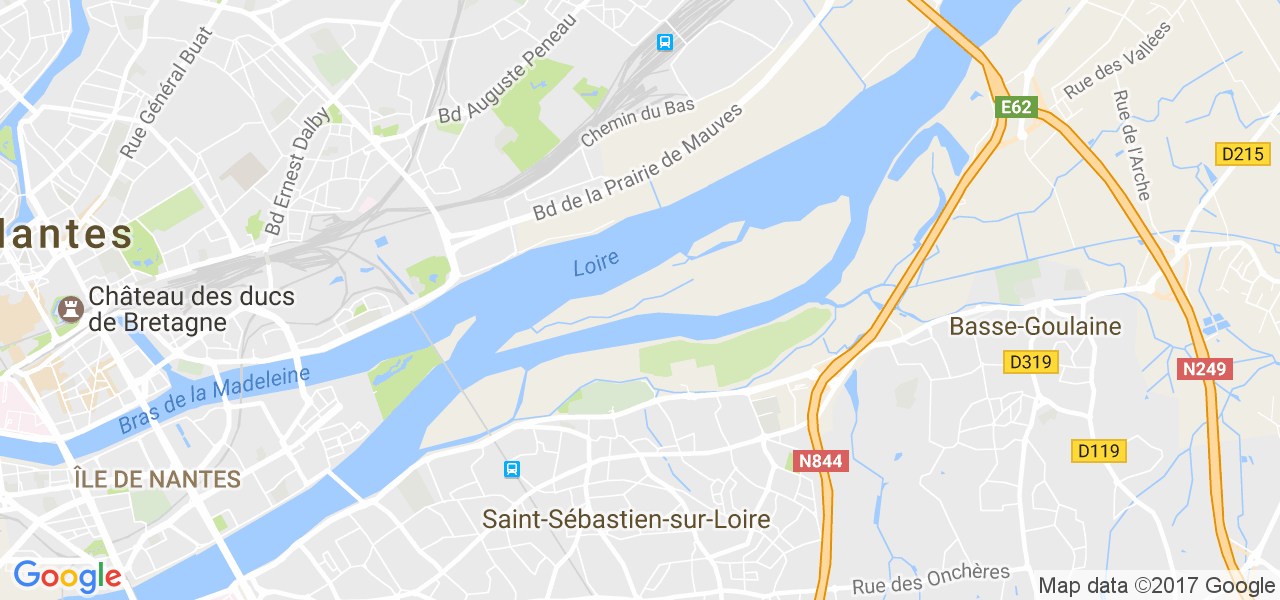 map de la ville de Saint-Sébastien-sur-Loire