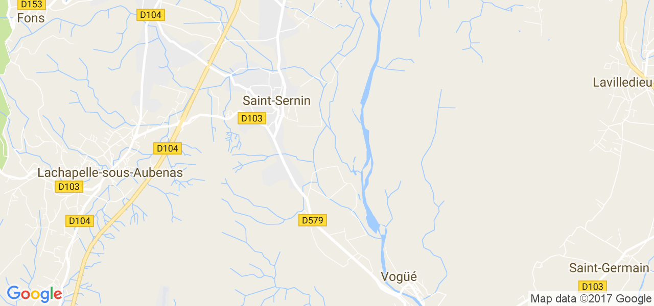 map de la ville de Saint-Sernin