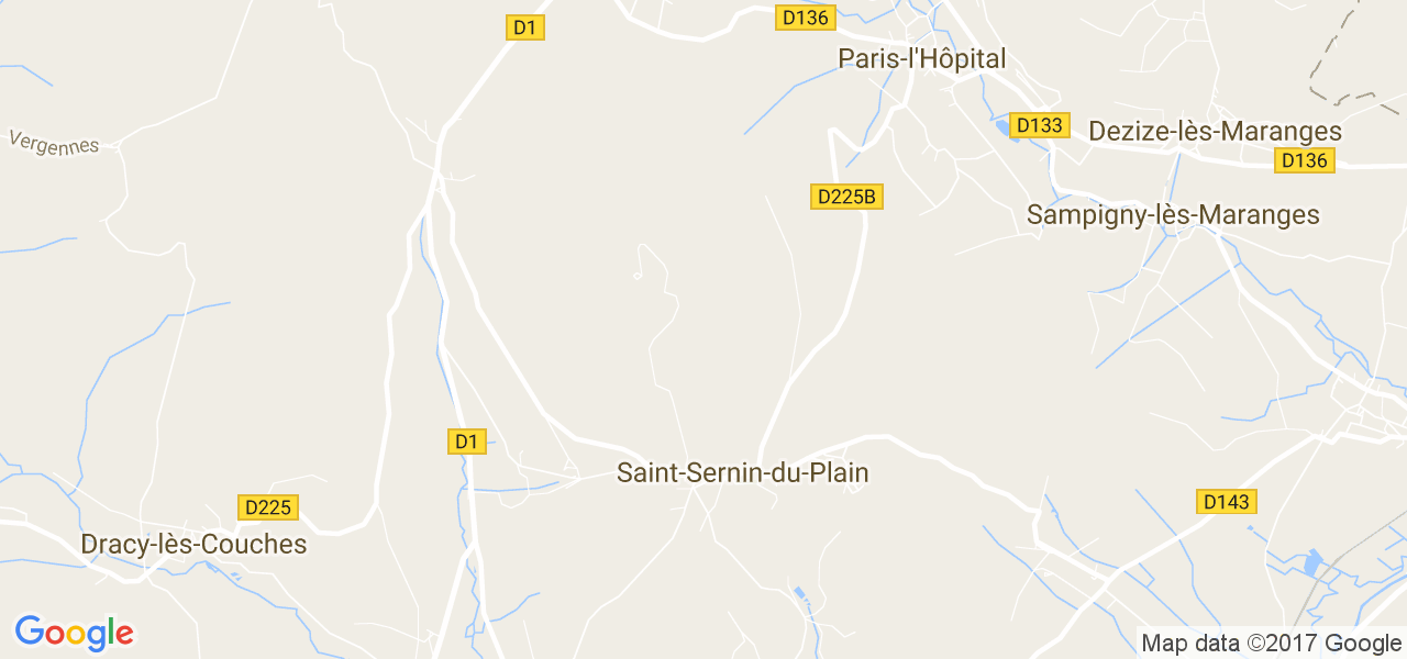 map de la ville de Saint-Sernin-du-Plain