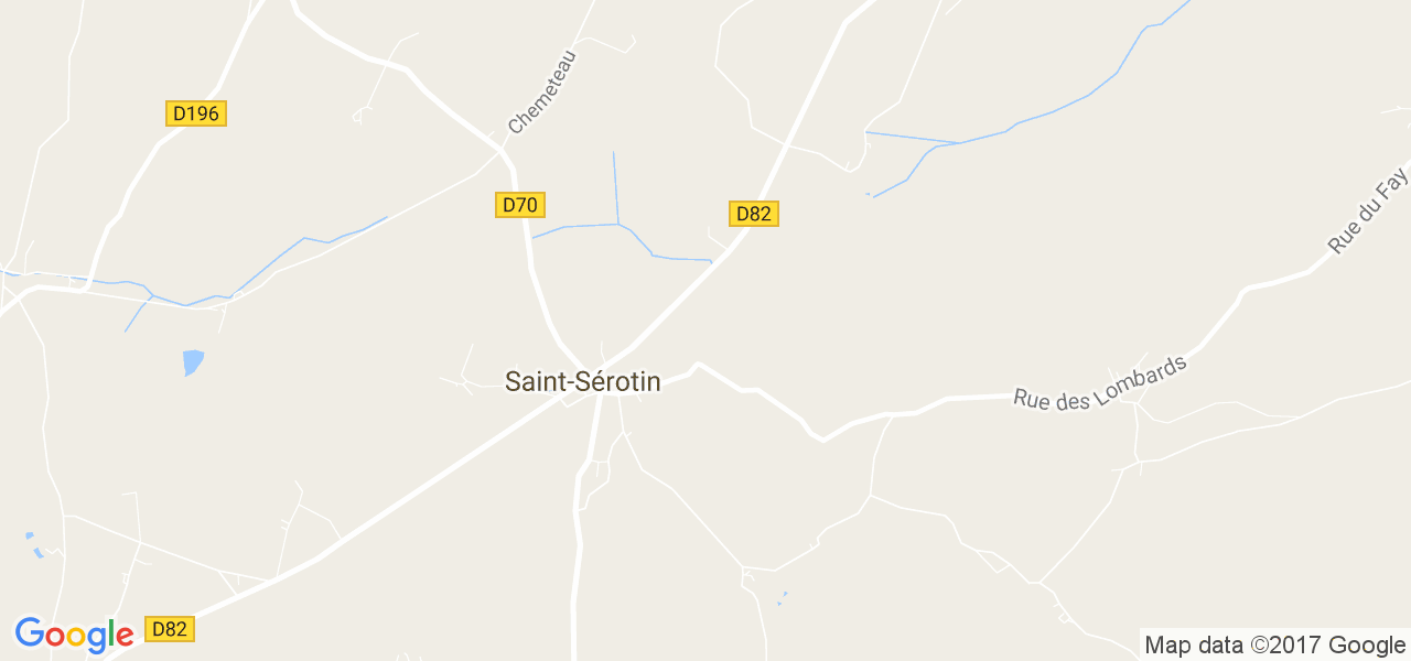 map de la ville de Saint-Sérotin