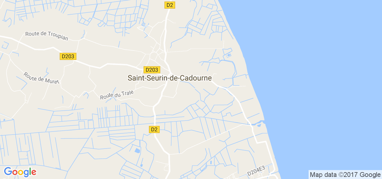 map de la ville de Saint-Seurin-de-Cadourne