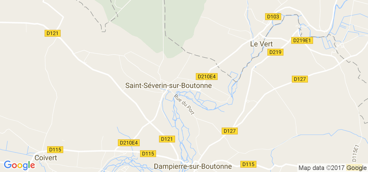 map de la ville de Saint-Séverin-sur-Boutonne