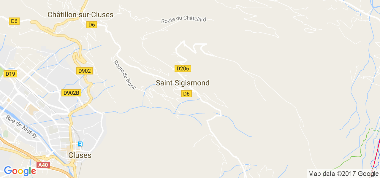 map de la ville de Saint-Sigismond