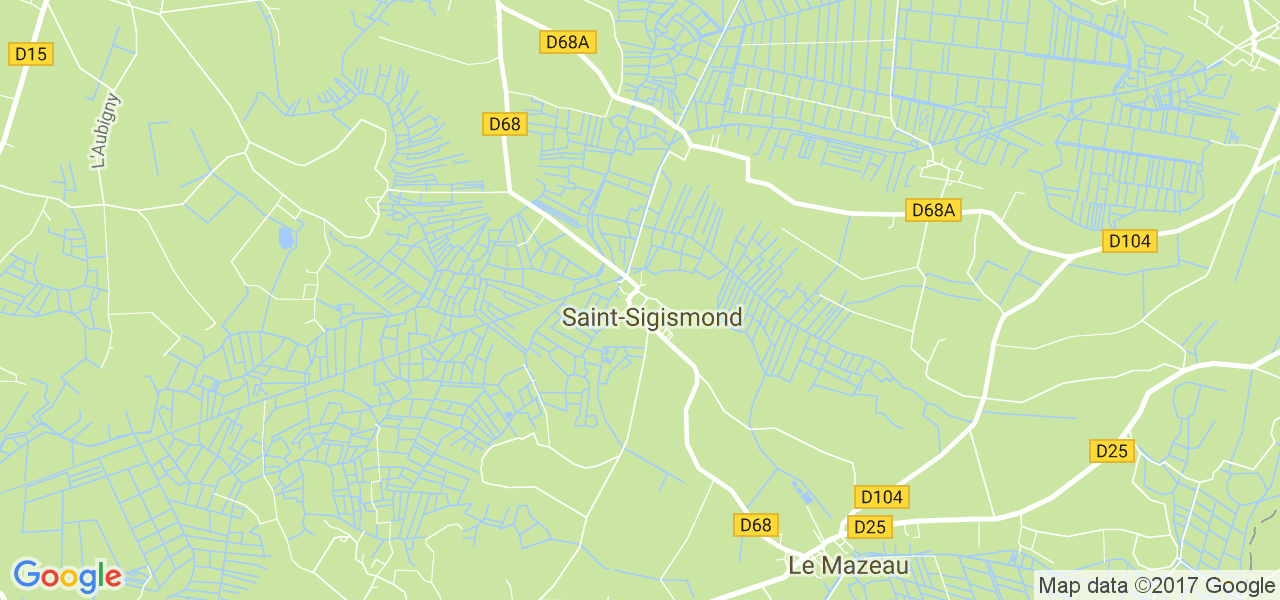 map de la ville de Saint-Sigismond