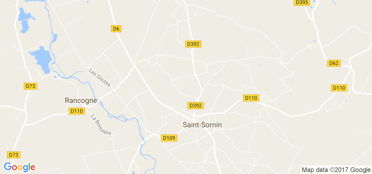 map de la ville de Saint-Sornin