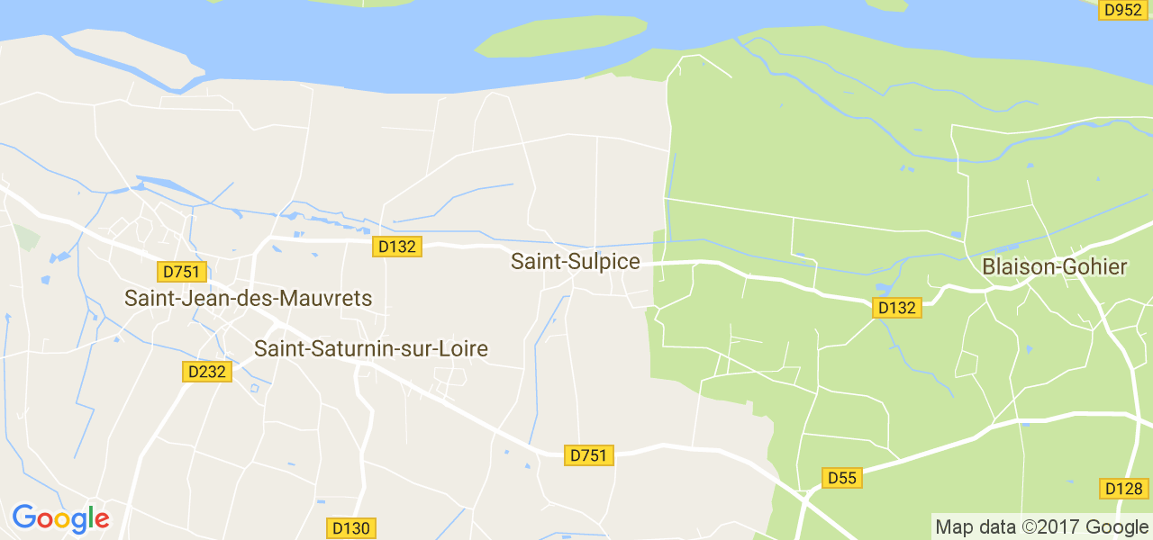 map de la ville de Saint-Sulpice