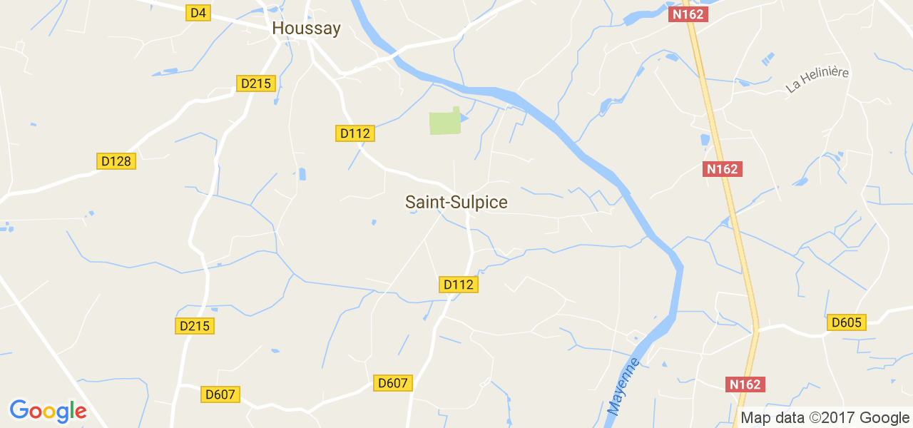 map de la ville de Saint-Sulpice