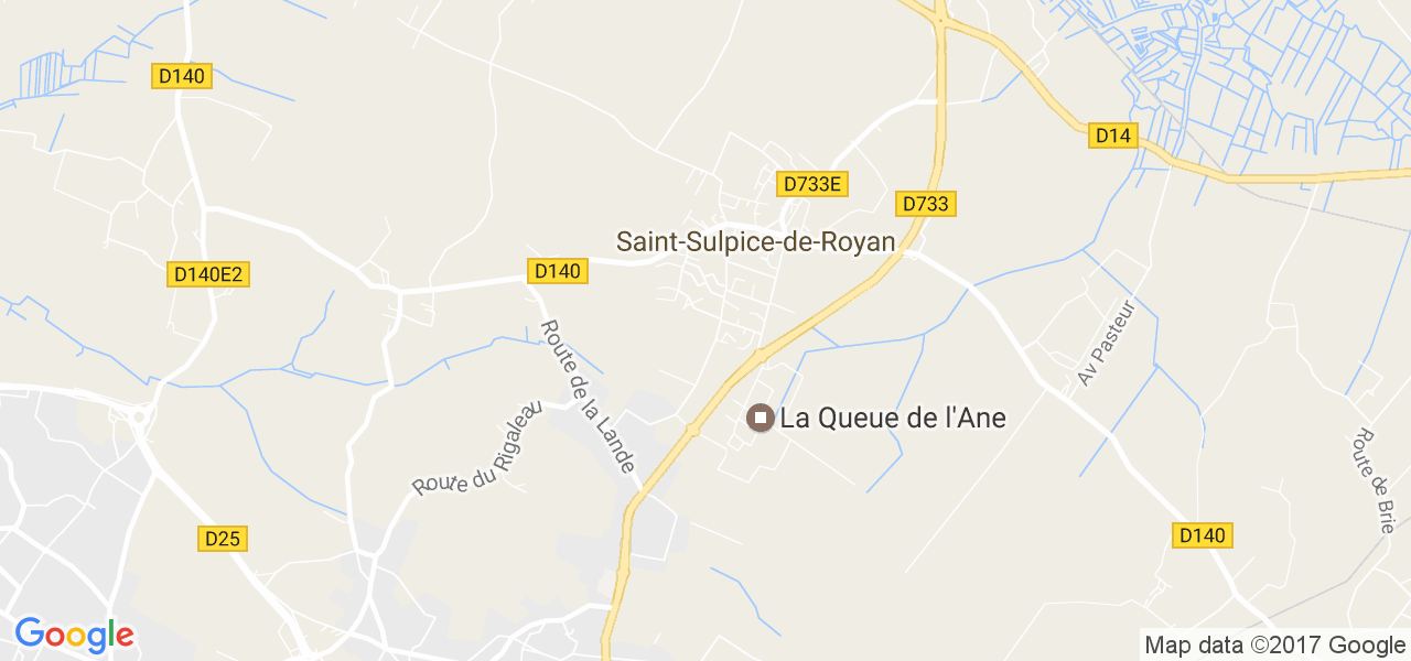 map de la ville de Saint-Sulpice-de-Royan