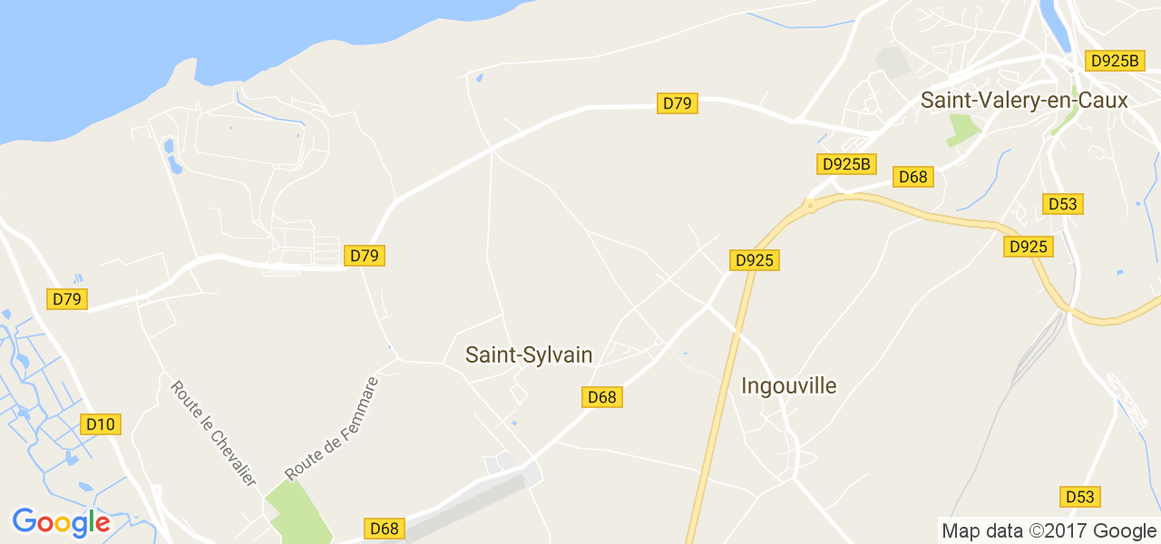 map de la ville de Saint-Sylvain