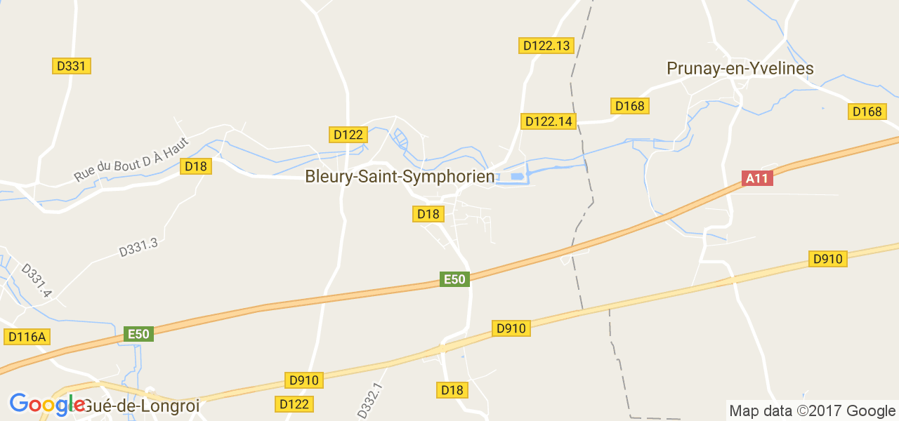 map de la ville de Saint-Symphorien-le-Château