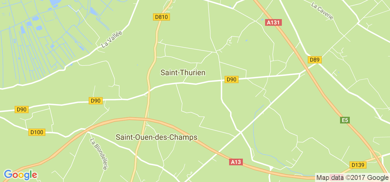 map de la ville de Saint-Thurien