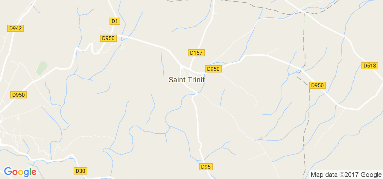 map de la ville de Saint-Trinit