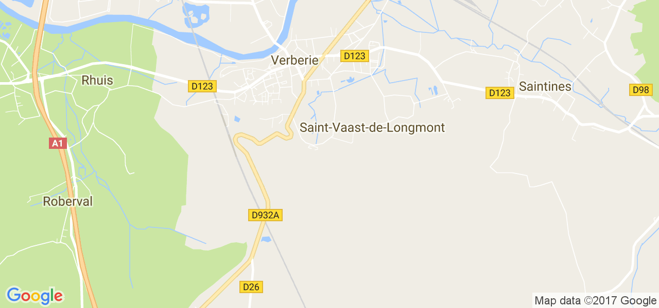 map de la ville de Saint-Vaast-de-Longmont