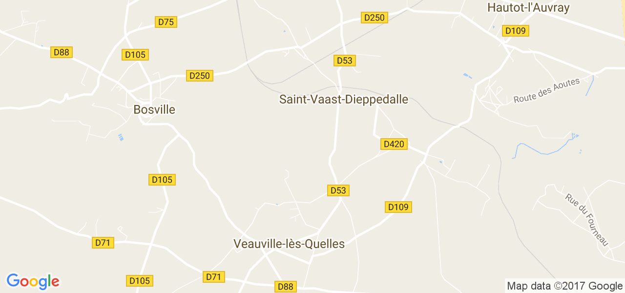 map de la ville de Saint-Vaast-Dieppedalle