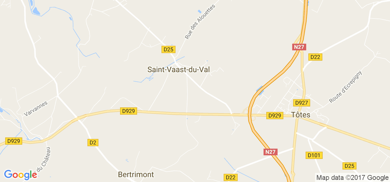 map de la ville de Saint-Vaast-du-Val