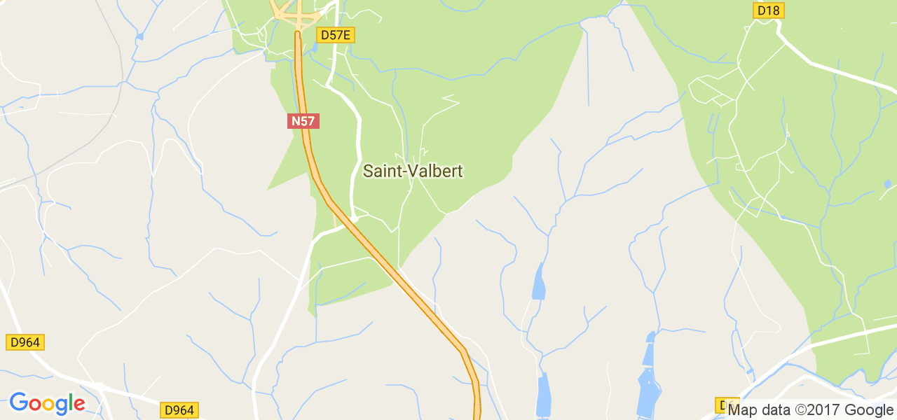 map de la ville de Saint-Valbert