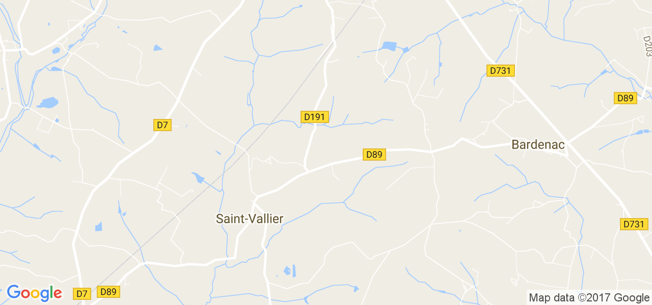 map de la ville de Saint-Vallier