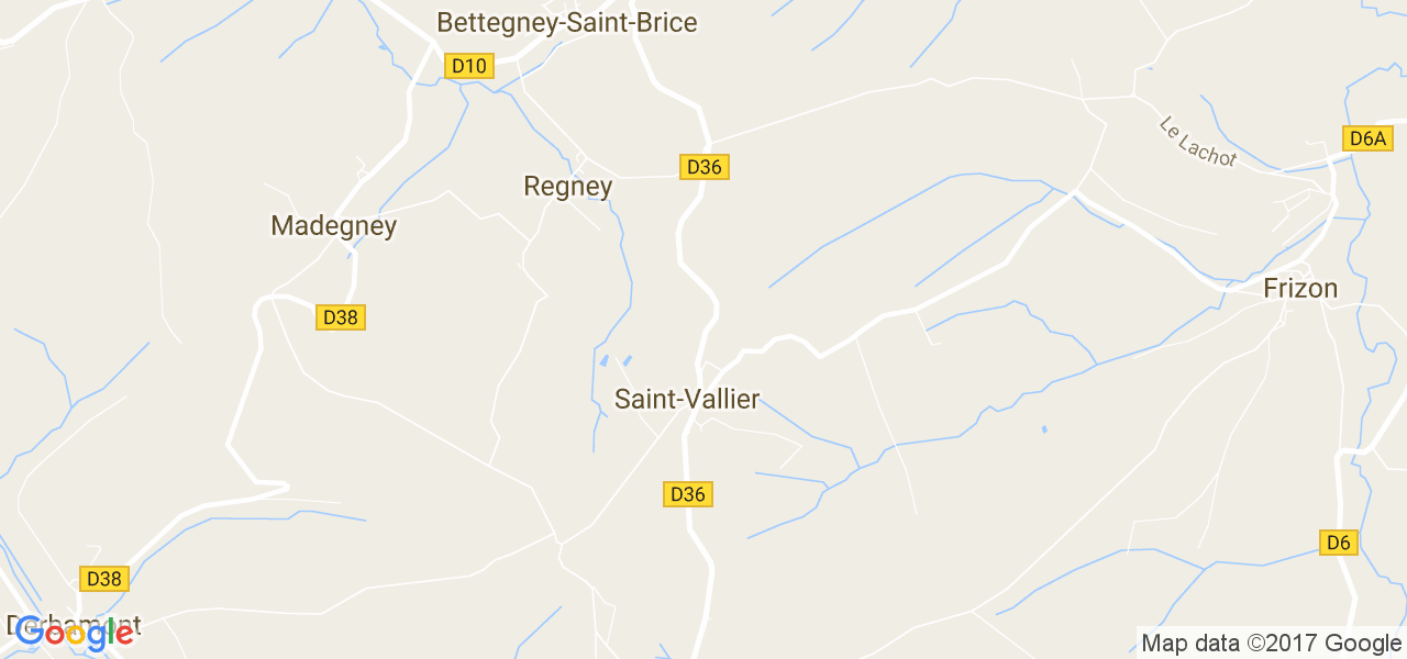 map de la ville de Saint-Vallier