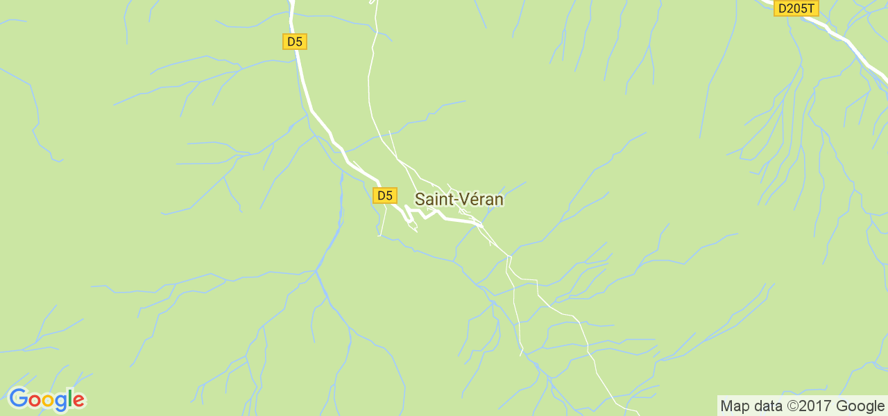 map de la ville de Saint-Véran