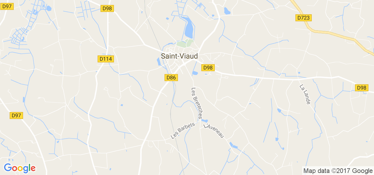 map de la ville de Saint-Viaud