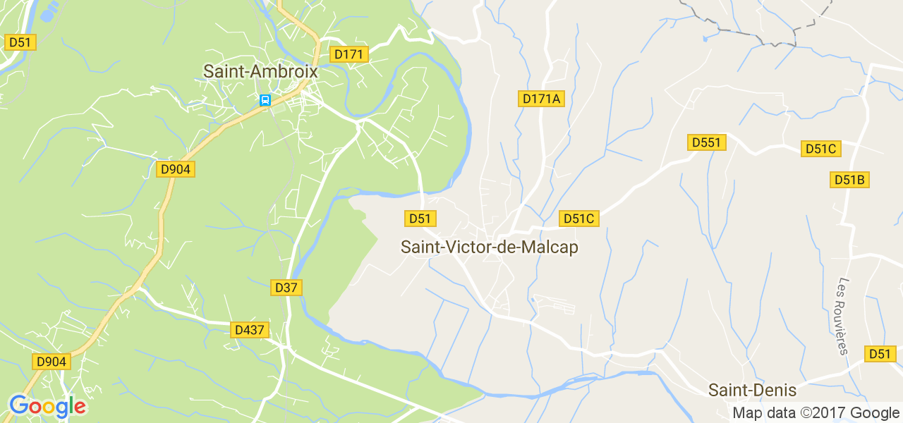 map de la ville de Saint-Victor-de-Malcap