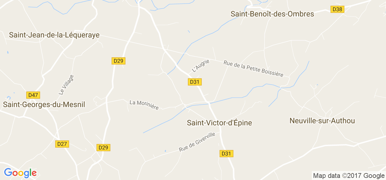 map de la ville de Saint-Victor-d'Épine