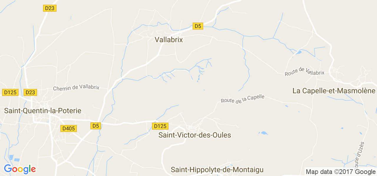 map de la ville de Saint-Victor-des-Oules