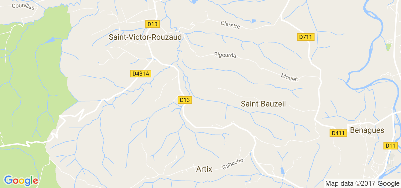 map de la ville de Saint-Victor-Rouzaud