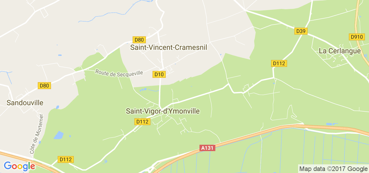 map de la ville de Saint-Vincent-Cramesnil