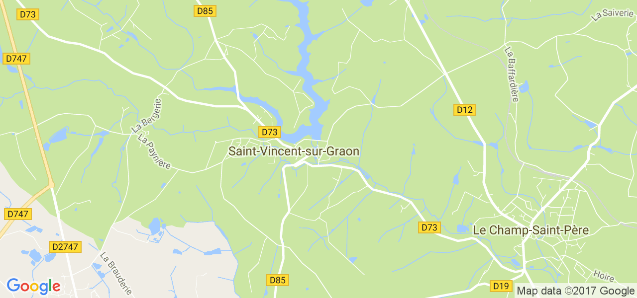 map de la ville de Saint-Vincent-sur-Graon