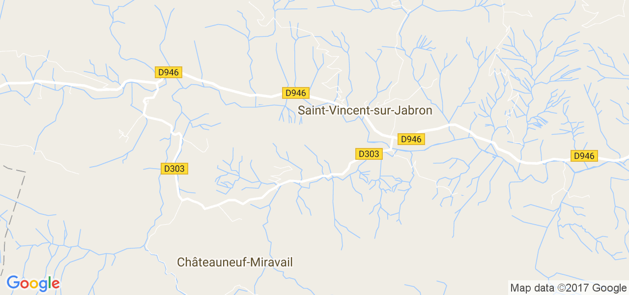 map de la ville de Saint-Vincent-sur-Jabron