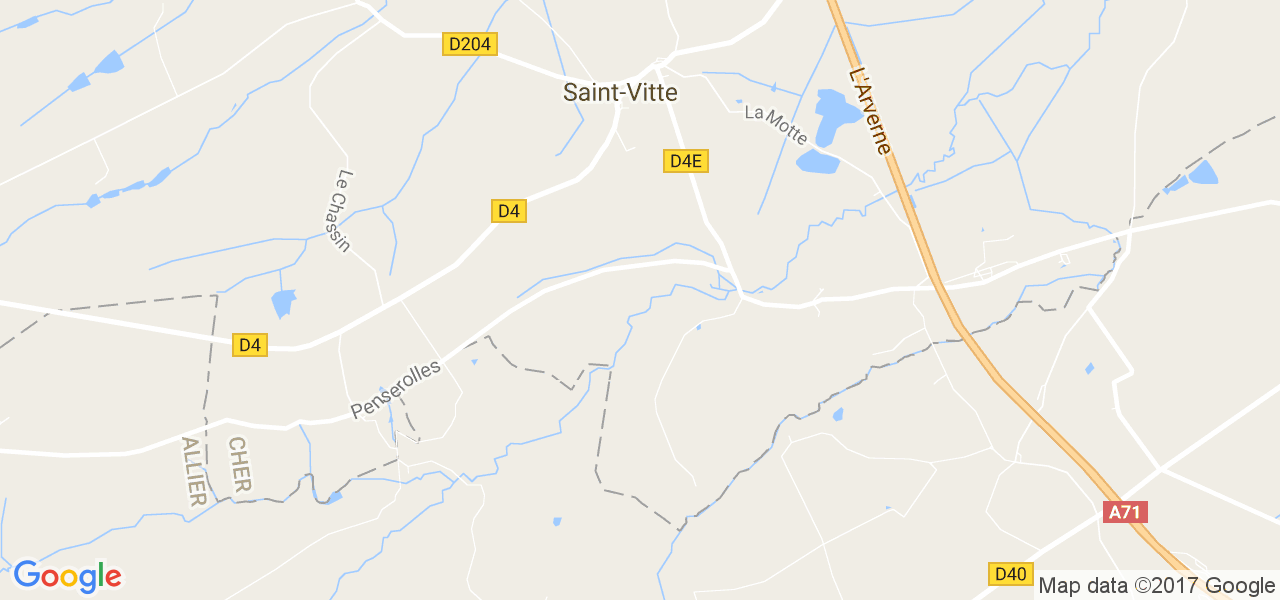 map de la ville de Saint-Vitte