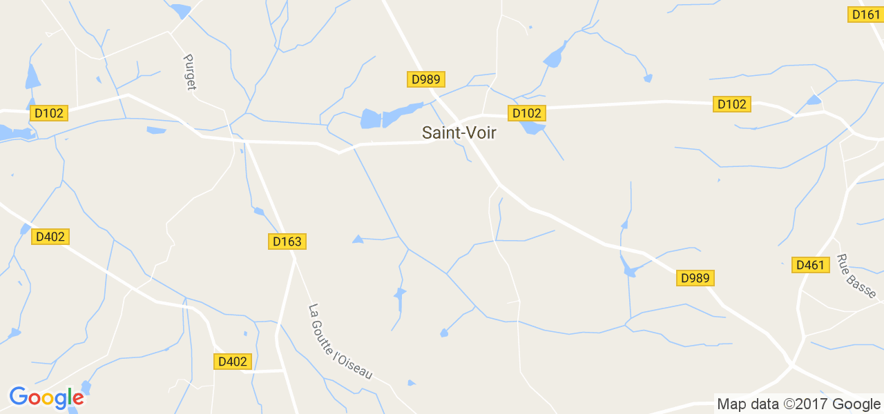 map de la ville de Saint-Voir