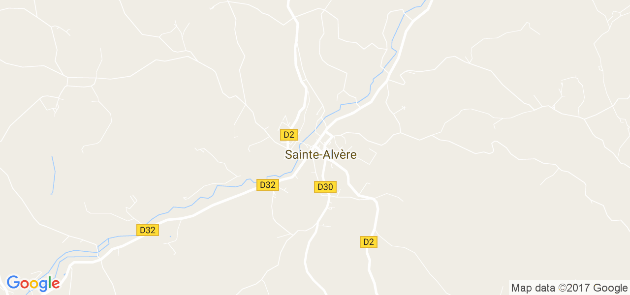 map de la ville de Sainte-Alvère