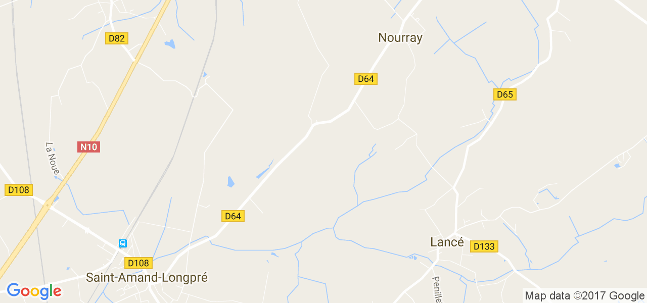 map de la ville de Sainte-Anne-d'Auray