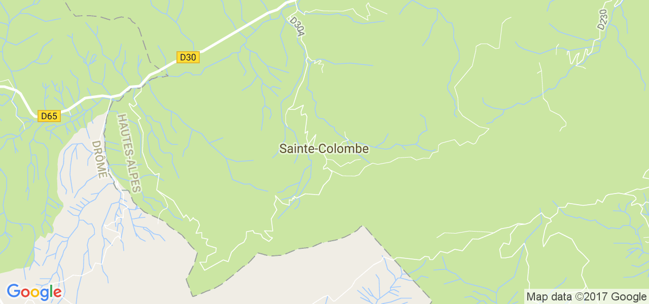 map de la ville de Sainte-Colombe