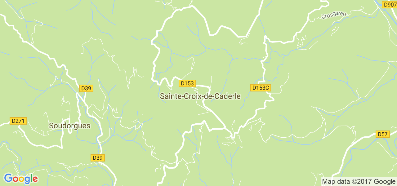 map de la ville de Sainte-Croix-de-Caderle